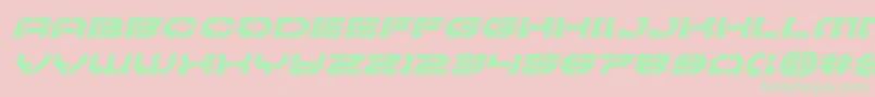 Pulsarclassexpandital Font – Green Fonts on Pink Background