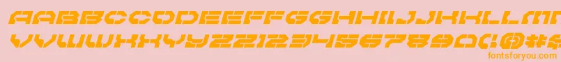 Pulsarclassexpandital Font – Orange Fonts on Pink Background