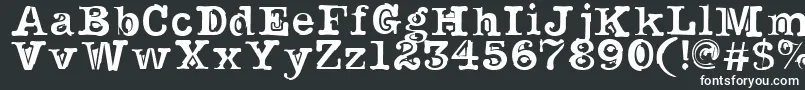 NoirFilled-fontti – valkoiset fontit