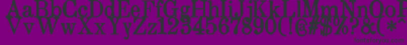 Шрифт ZaiDrukarniaakademiikrakowskiej1674 – чёрные шрифты на фиолетовом фоне