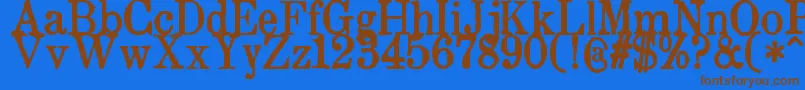 ZaiDrukarniaakademiikrakowskiej1674-Schriftart – Braune Schriften auf blauem Hintergrund