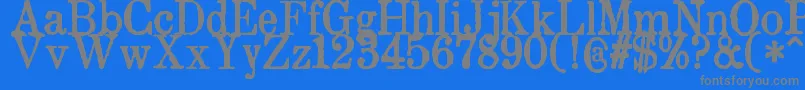 ZaiDrukarniaakademiikrakowskiej1674-Schriftart – Graue Schriften auf blauem Hintergrund