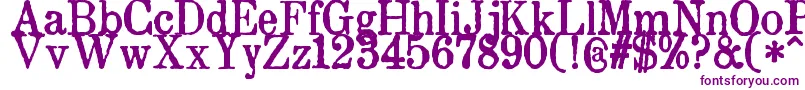 ZaiDrukarniaakademiikrakowskiej1674-Schriftart – Violette Schriften auf weißem Hintergrund