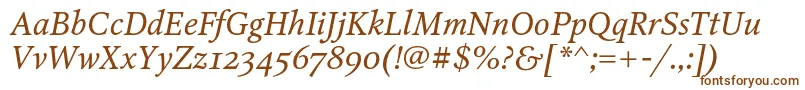 OctavaoscItalic Font – Brown Fonts