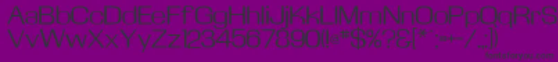 Kasseflf-fontti – mustat fontit violetilla taustalla