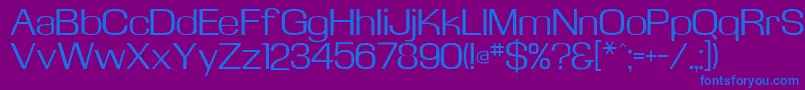 Kasseflf Font – Blue Fonts on Purple Background