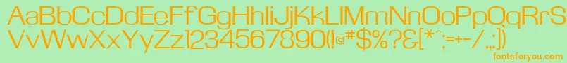 Kasseflf Font – Orange Fonts on Green Background