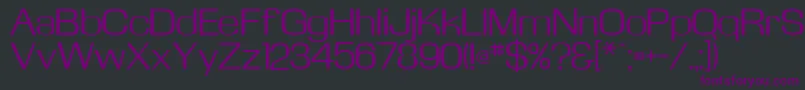 Kasseflf-Schriftart – Violette Schriften auf schwarzem Hintergrund