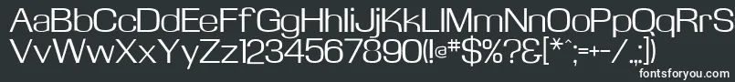 Kasseflf-fontti – valkoiset fontit mustalla taustalla