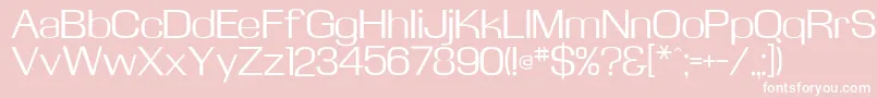 Kasseflf Font – White Fonts on Pink Background