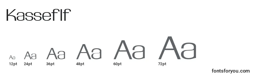 Kasseflf Font Sizes