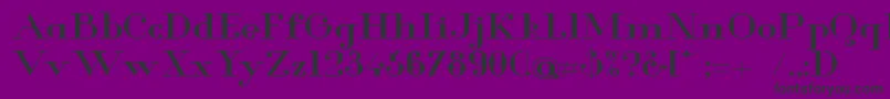 フォントGlamorMediumExtended – 紫の背景に黒い文字