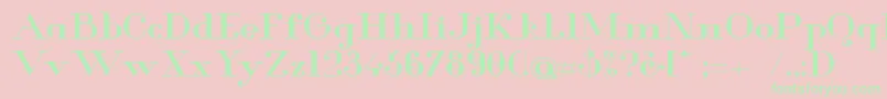 GlamorMediumExtended Font – Green Fonts on Pink Background