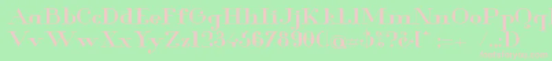 GlamorMediumExtended Font – Pink Fonts on Green Background