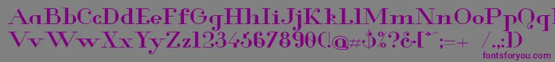 GlamorMediumExtended Font – Purple Fonts on Gray Background