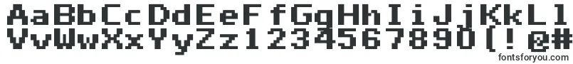 Mono0765-fontti – paksut fontit