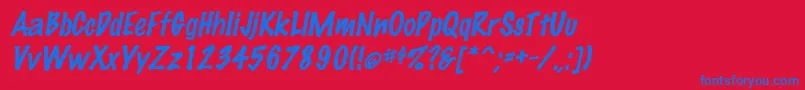 Más sobre la fuente MarkingpenItalic fuente MarkingpenItalic – Fuentes Azules Sobre Fondo Rojo