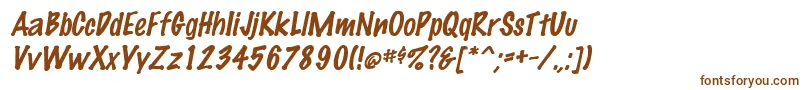 Шрифт MarkingpenItalic – коричневые шрифты