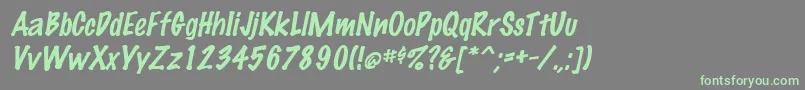 More about MarkingpenItalic Font MarkingpenItalic Font – Green Fonts on Gray Background
