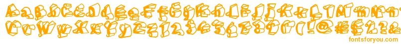Шрифт LinotypeHenriDimensions – оранжевые шрифты