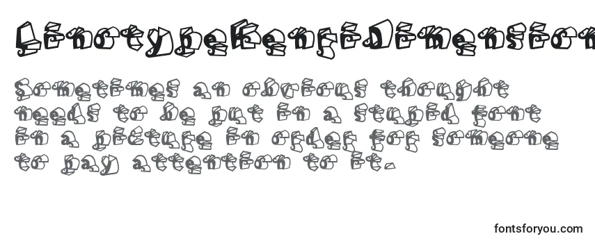 Czcionka LinotypeHenriDimensions