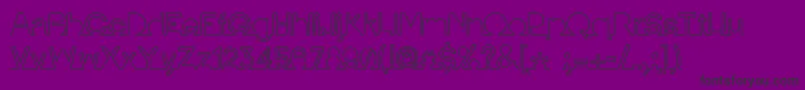 IamonlinewithuLine Font – Black Fonts on Purple Background