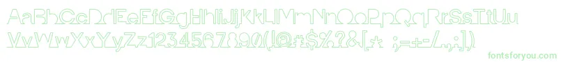 IamonlinewithuLine Font – Green Fonts on White Background