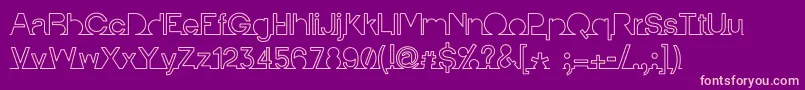 IamonlinewithuLine Font – Pink Fonts on Purple Background