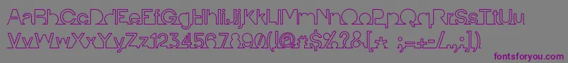 IamonlinewithuLine Font – Purple Fonts on Gray Background