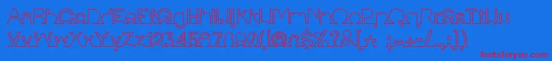 More about IamonlinewithuLine Font IamonlinewithuLine Font – Red Fonts on Blue Background