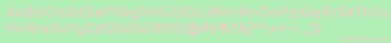 フォントTurntableOt – 緑の背景にピンクのフォント