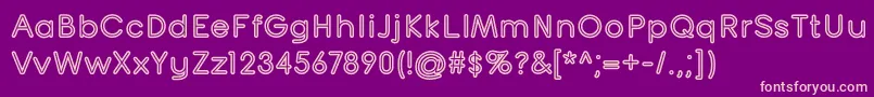 Шрифт TurntableOt – розовые шрифты на фиолетовом фоне
