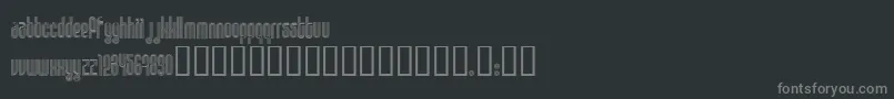 Disco1 ffy Font – Gray Fonts on Black Background