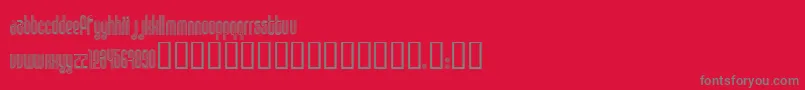 Disco1 ffy Font – Gray Fonts on Red Background