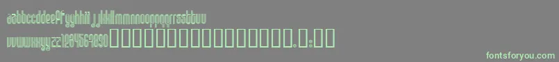 Disco1 ffy-Schriftart – Grüne Schriften auf grauem Hintergrund
