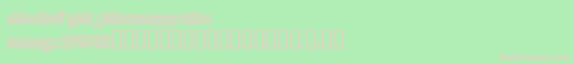 fuente Disco1 ffy – Fuentes Rosadas Sobre Fondo Verde
