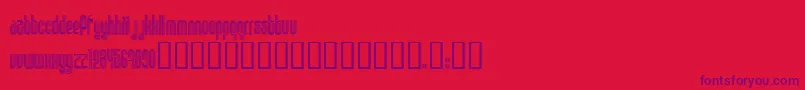 Disco1 ffy Font – Purple Fonts on Red Background