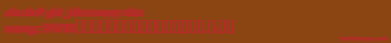 Disco1 ffy Font – Red Fonts on Brown Background
