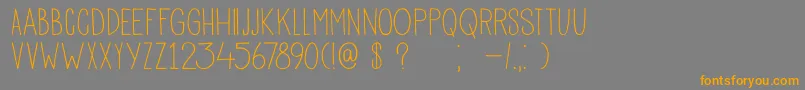 Подробнее о шрифте DkPisang Шрифт DkPisang – оранжевые шрифты на сером фоне