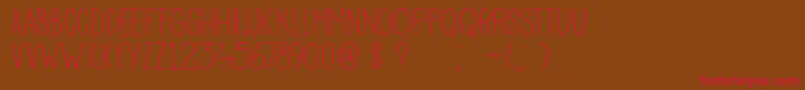 DkPisang Font – Red Fonts on Brown Background