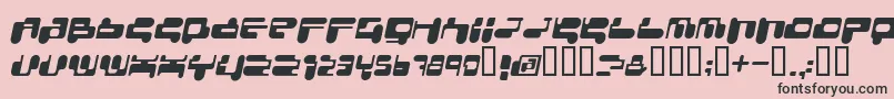 フォントConsri – ピンクの背景に黒い文字