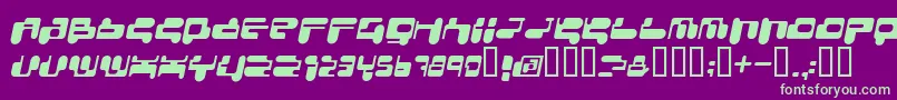 Consri Font – Green Fonts on Purple Background