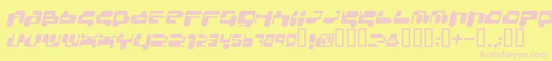 Consri Font – Pink Fonts on Yellow Background