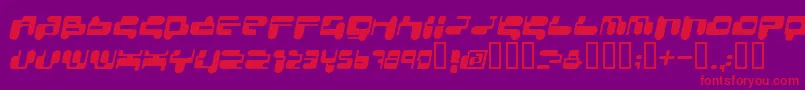 Consri Font – Red Fonts on Purple Background