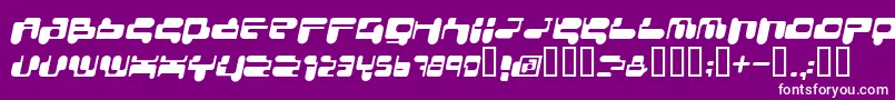 フォントConsri – 紫の背景に白い文字