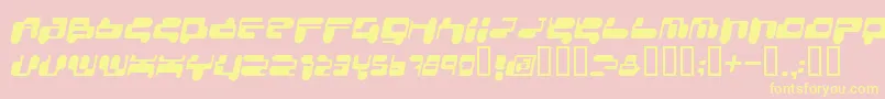 Consri Font – Yellow Fonts on Pink Background