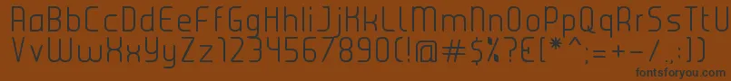 JuiceLight Font – Black Fonts on Brown Background