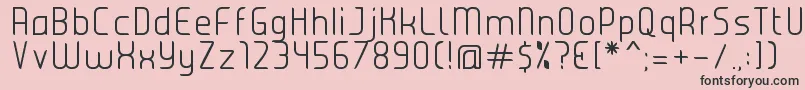 JuiceLight Font – Black Fonts on Pink Background