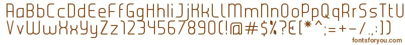 JuiceLight Font – Brown Fonts on White Background