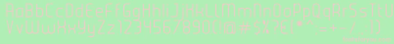 JuiceLight Font – Pink Fonts on Green Background